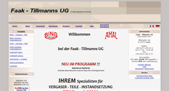 Desktop Screenshot of faak-tillmanns.com